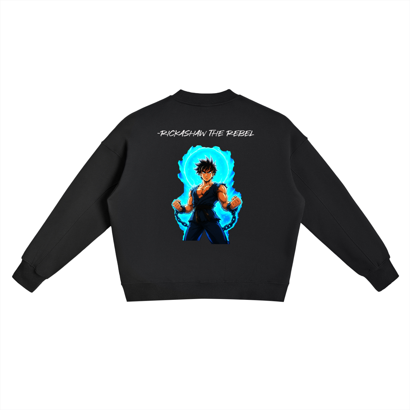 Fleece Side Slit Crewneck Sweatshirt