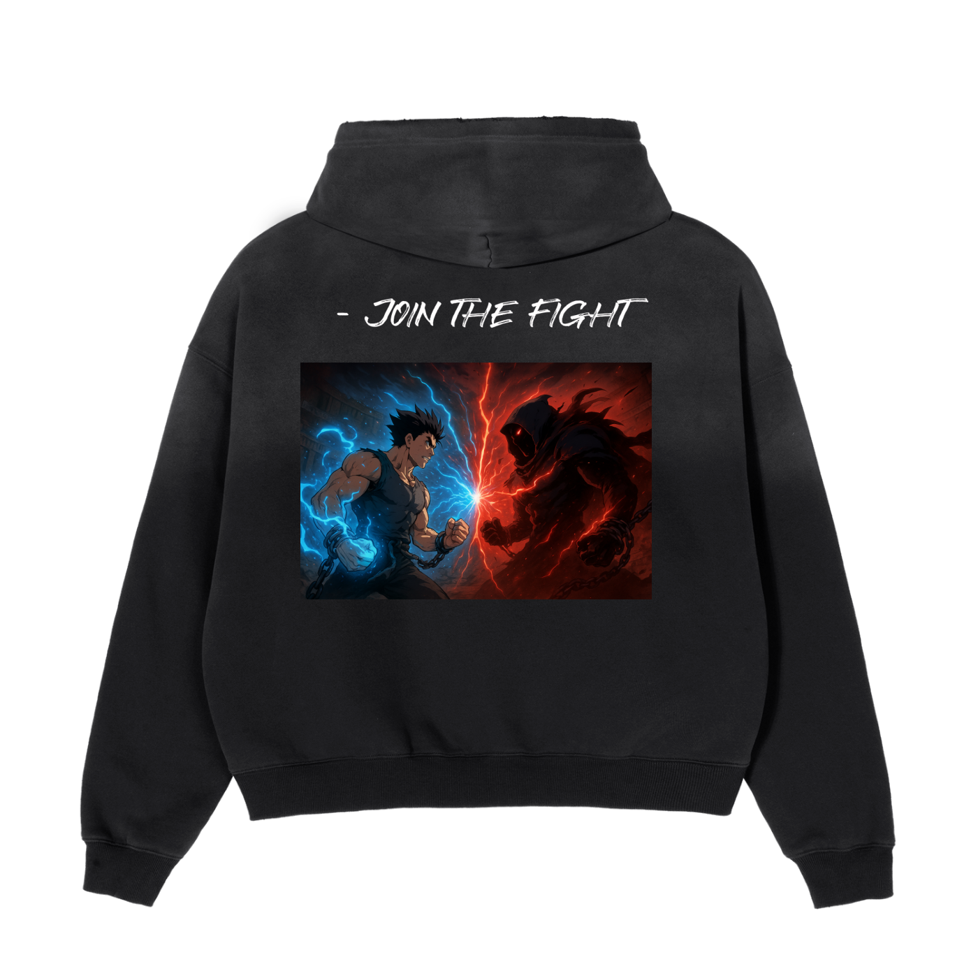 Frayed Sunfade Boxy Fleece Hoodie
