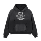 Frayed Sunfade Boxy Fleece Hoodie
